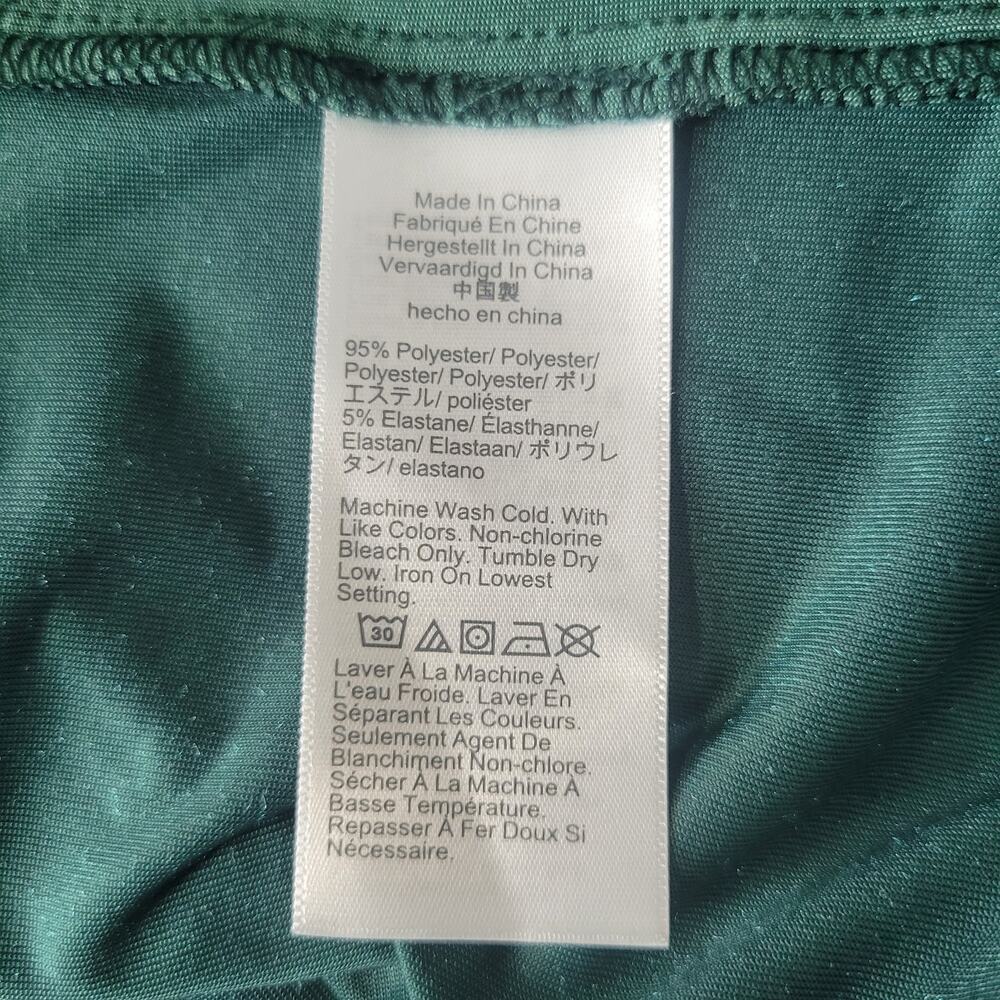 J. Crew Velvet Midi Dress 8 Emerald Green Tiered Ruffle High Neck Romantic Party - Picture 9 of 9